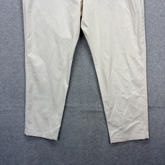 Lululemon Pants Mens 40x30 Cream Ripstop Relaxed Fit Performance Active Golf - Picture 5 of 13